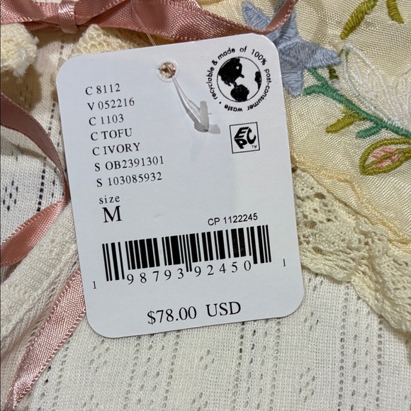 FP Movement by Free People Cream Blouse with Floral Embroidery - Picture 4 of 7